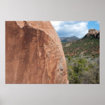 Poster de viagens do monumento nacional do dinossa