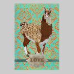 Poster do damasco do amor do lama posters