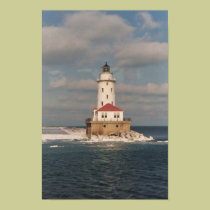 Poster do farol do Lago Michigan posters