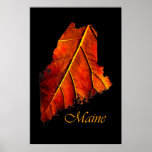 Poster do folhagem de outono dos posters | Maine d posters