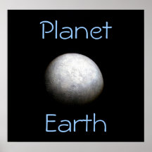 Poster do modelo de terra do planeta