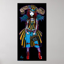 Poster do secundário do tatuagem do circo de "Layl