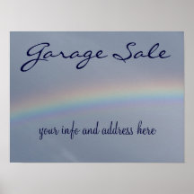 POSTER DO SINAL DA VENDA DE GARAGEM