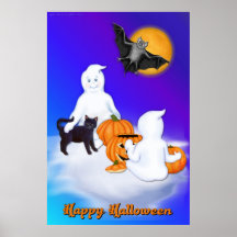 Poster dos amigos do Dia das Bruxas