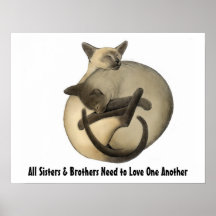 Poster dos gatos do amor