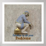 Poster dourado 24X24 do ~ do tombadilho