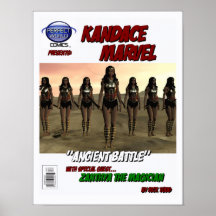 Poster empíreo do Superheroine da força