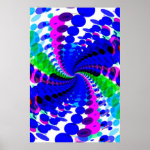 Poster: Espiral abstrata/psicadélico
