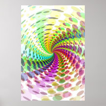 Poster: Espiral abstrata/psicadélico