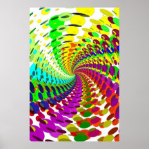 Poster: Espiral abstrata/psicadélico