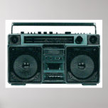 poster estereofónico retro