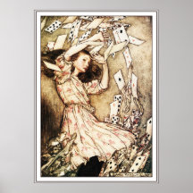 Poster/impressão: Alice & o bloco de cartões