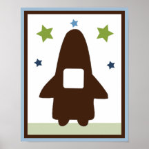 Poster/impressão da arte da parede de Rocket de es