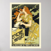 Poster/impressão:  Poster vintage de Nouveau da ar