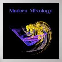 Poster moderno do Mixology