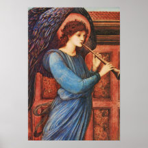 Poster musical inspirado das belas artes do anjo
