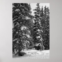 Poster nevado da natureza da paisagem do Natal das