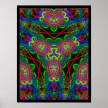Poster psicadélico das inspirações de BlackLiTe