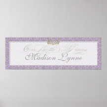 Poster real do nome da sala do bebé da princesa Co