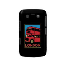 poster retro do art deco de Londres westminster In Capa Blackberry