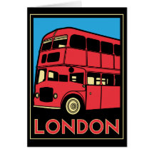 poster retro do art deco de Londres westminster In Cartoes