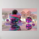 Poster romântico surrealista