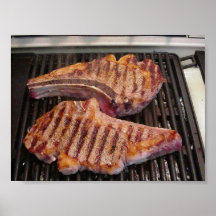 Poster saboroso do bife