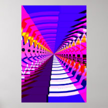 Poster: Túnel abstrato/psicadélico