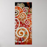 Poster verdadeiro do abstrato da rotação