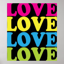 Poster vintage do amor