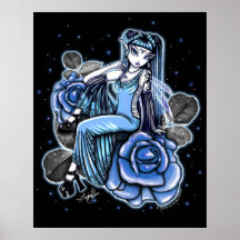 Posters da fada do rosa do azul da afinidade