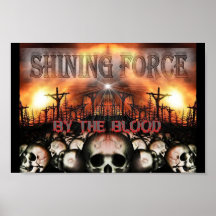 Posters de brilho da força