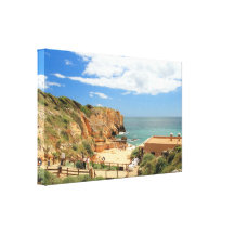 Praia a Dinamarca Coelha Impressão De Canvas Esticada