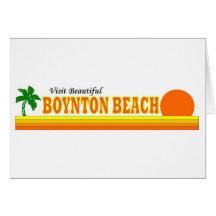 Praia bonita de Boynton da visita Cartoes
