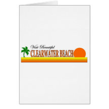 Praia bonita de Clearwater da visita Cartões