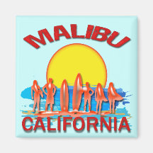 PRAIA CALIFÓRNIA DE MALIBU IMAS DE GELADEIRA