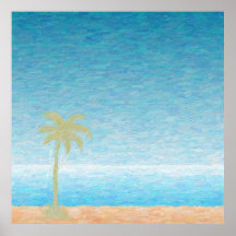Praia com coqueiro posteres