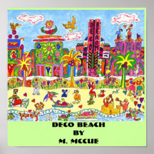 Praia de Deco Poster