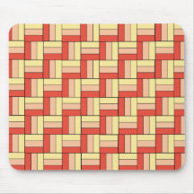 Prazer coral Mousepad do ziguezague