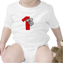 Presente de primeiro aniversario (urso de koala bo tshirt