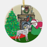 Presente de Santa do Dalmatian Enfeite