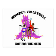 Presente do voleibol das mulheres cartao postal