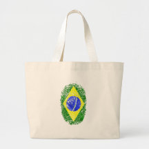 Presentes brasileiros do orgulho de Brasil da impr Bolsa Para Compras