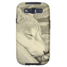 Presentes do amante de CaseDog da galáxia de Shiba Galaxy S3 Capa