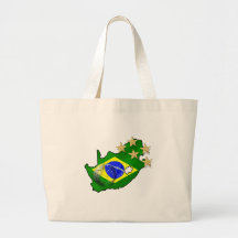 Presentes do brasileiro do mapa de África do Sul d Bolsa Para Compra
