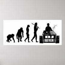 Presentes do DJ Dubstep da engrenagem dos amantes  Posters