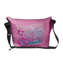 Presentes do treinador do voleibol bolsa mensageiro