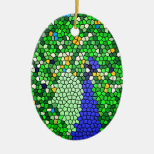 Presentes impressionantes da arte do mosaico do pa enfeite de natal