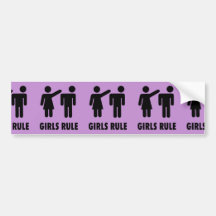 Presentes roxos da feminista do poder da menina da adesivo
