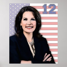 Presidente 2012 de Michele Bachmann Posteres